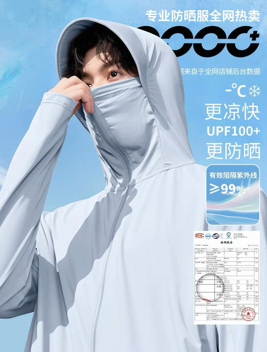 【两件2立减20元】2026雅鹿新款 云朵原纱男女同款防晒衣 立体剪裁 遮阳防护 商品图10