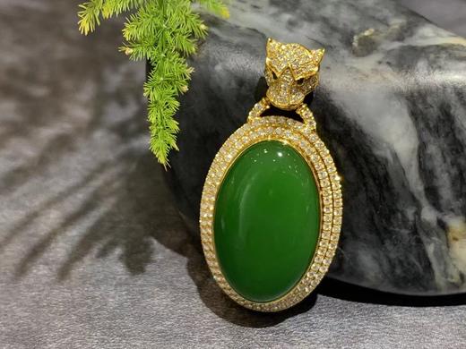 【御珠宫坊·传藏系列】金镶碧玉吊坠 商品图2