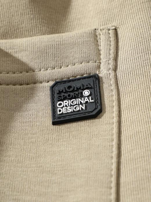 F031646空气层棉纯色复古风抽绳松紧腰休闲裤人体学裁剪直口裤脚运动卫裤 商品图10