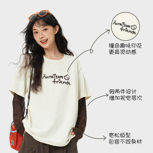 【春夏爆品】ACMEITEM爱棵米拼接长袖GAH2340654C 商品图4