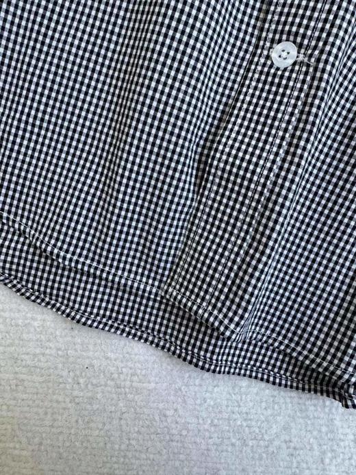 F031655春夏新品挺括感十足通勤休闲小细格纹牛津纺长袖衬衫 商品图5