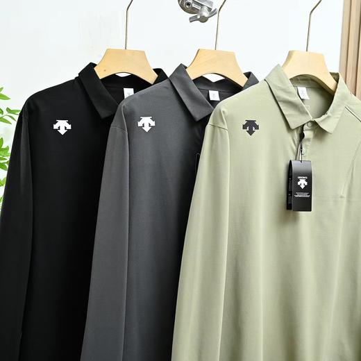 F031619春季新款简约运动休闲排汗吸湿通勤百搭长袖Polo衫 商品图2