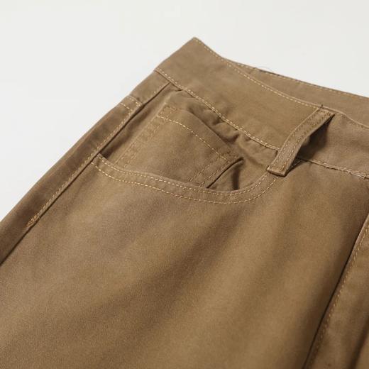 F031645秋季弹力透气修身小直筒水洗复古纯色男士休闲长裤 商品图9