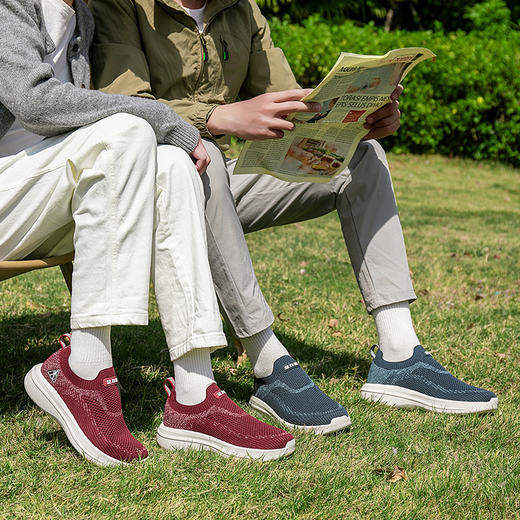 品牌直发！【足力健一脚蹬健步鞋】飞织鞋面一脚蹬！‏穿脱方便/⁤轻便好走/⁣软弹省劲 商品图0