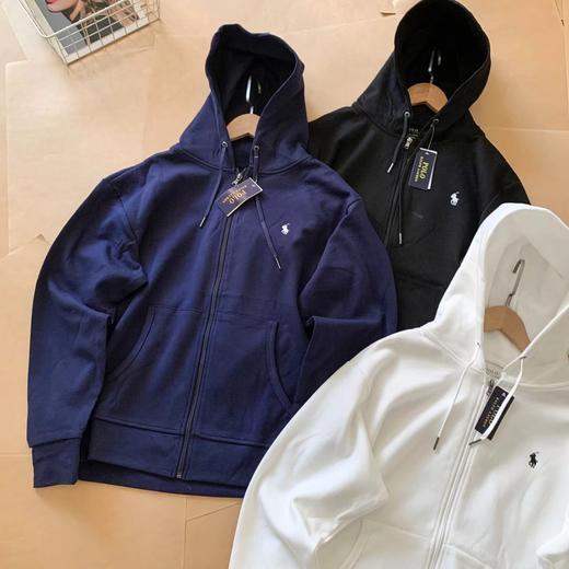 F031696新款三色小马刺绣拉链开衫女款外套连帽卫衣 商品图2