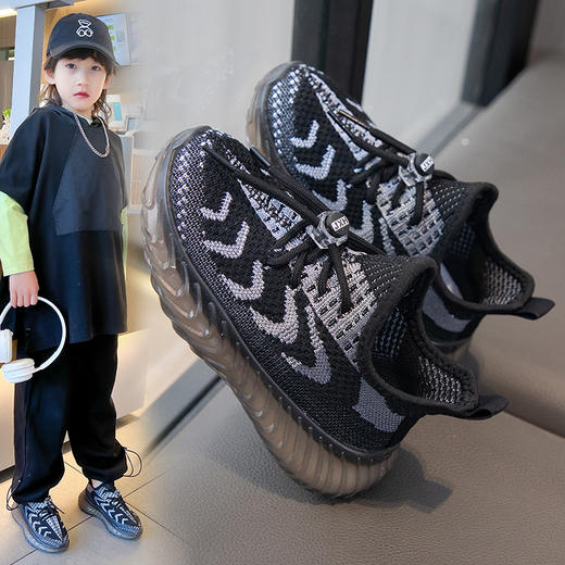 【秒杀】【抢到赚‼️39.9/双】可以闭眼入得款‼️2026春夏新款软底防滑儿童飞织鞋21-38码女童椰子鞋透气网面男童休闲鞋 商品图4