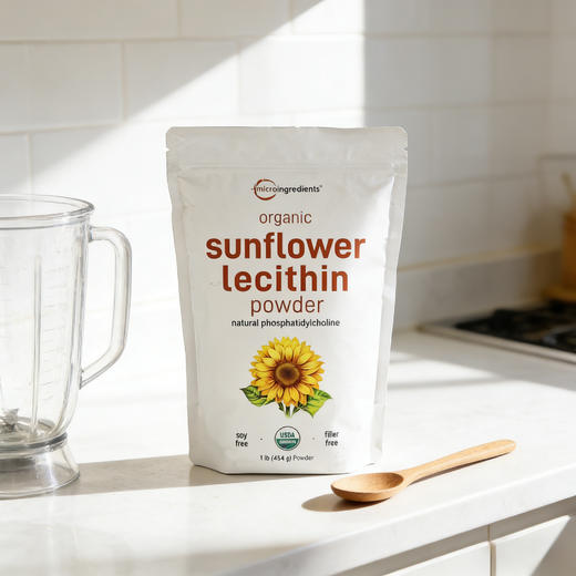 Micro Ingredients 有机向日葵卵磷脂粉 454g 商品图9