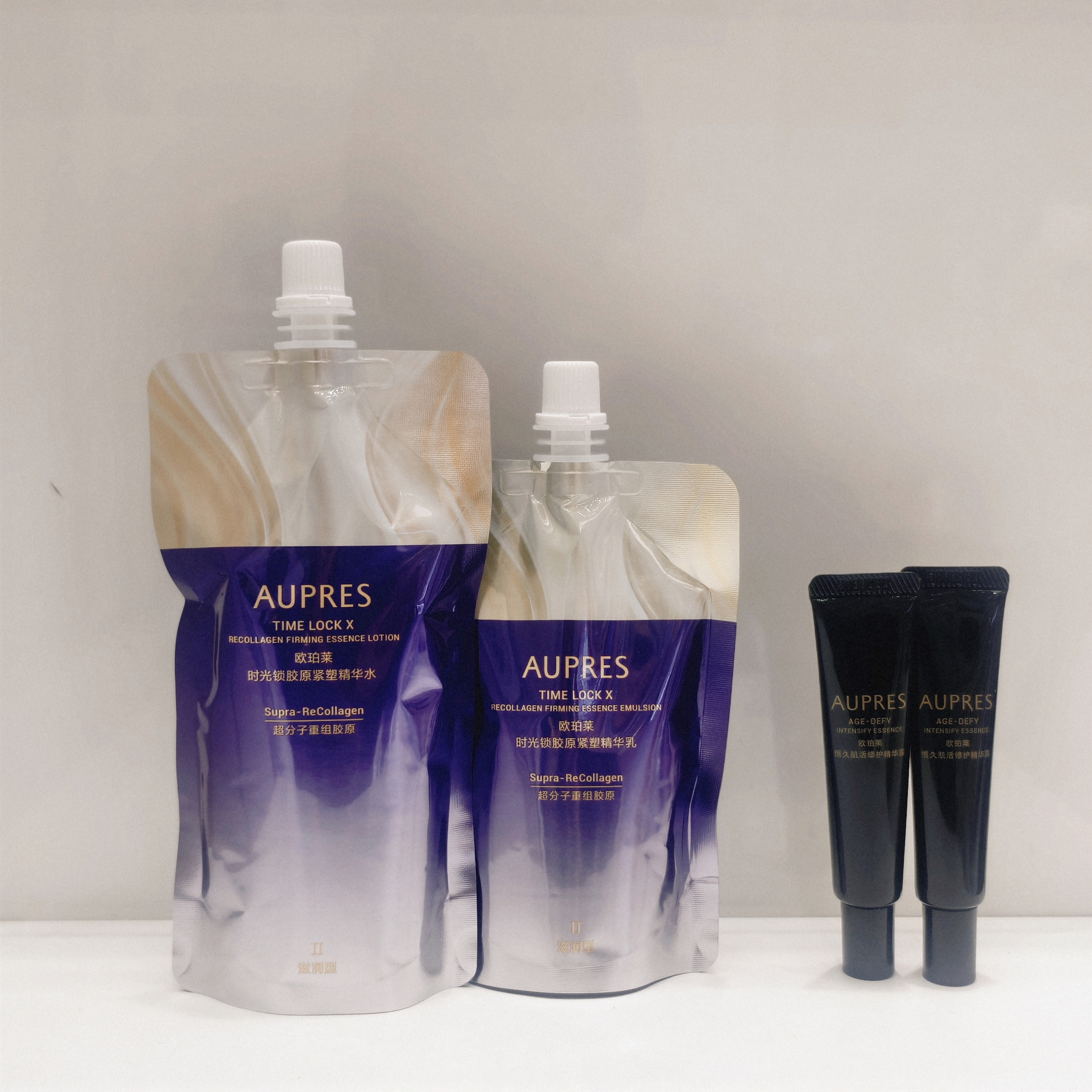 【欧珀莱】B1F时光锁胶原紧塑水150ML替换}+时光锁胶原紧塑乳110ML（替换）