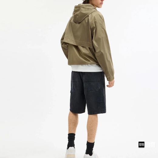 F031652男士卡其纯色连帽轻便户外夹克春秋薄外套风衣防晒服 商品图13
