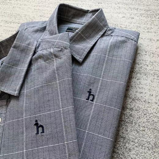 F031653男士长袖衬衫上衣春秋季新款舒适休闲格子衬衣外套 商品图3