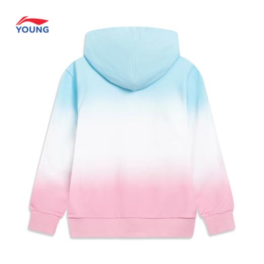 李宁女大童宽松套头连帽卫衣YWDW090 商品图2
