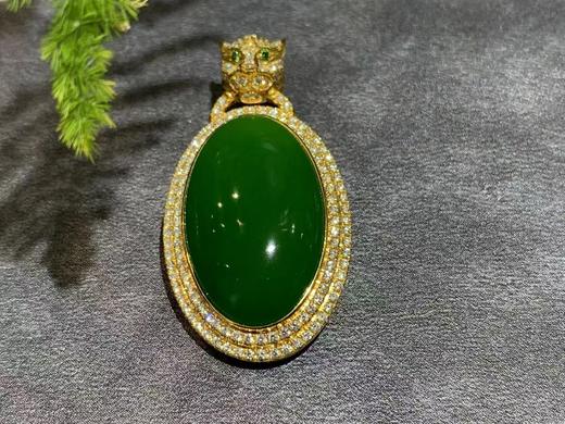 【御珠宫坊·传藏系列】金镶碧玉吊坠 商品图5