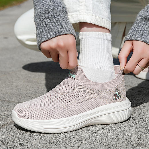 品牌直发！【足力健一脚蹬健步鞋】飞织鞋面一脚蹬！‏穿脱方便/⁤轻便好走/⁣软弹省劲 商品图5