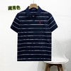 F031623春季新款水洗拉架珠地网眼棉条纹小马刺绣纯棉T恤POLO衫 商品缩略图2