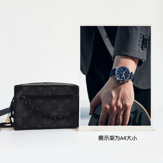 【95新】LV路易威登M44735黑老花黑武士mini soft trunk软盒子包单肩斜挎包中性款130326TB16 商品图8