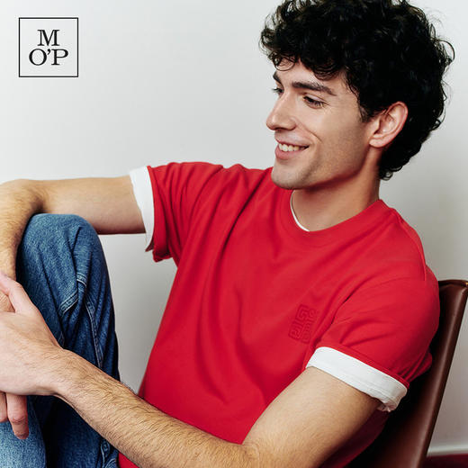 Marc O'Polo/MOP新年系列25春季新款纯棉圆领印花短袖T恤男女上衣 商品图3