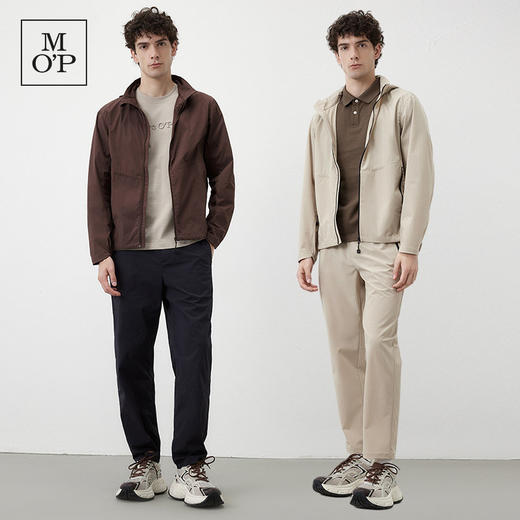 Marc O'Polo/MOP夏季新款休闲立领简约纯色夹克男可收纳连帽外套 商品图1