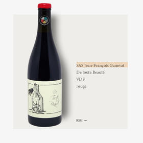 SAS Jean-François Ganevat De toute Beauté VDF rouge加内瓦酒庄极致之美干红葡萄酒