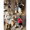 雀说设计感卡通刺绣斑马圆领宽松百搭短袖T恤 ALWMQ1133 商品缩略图1