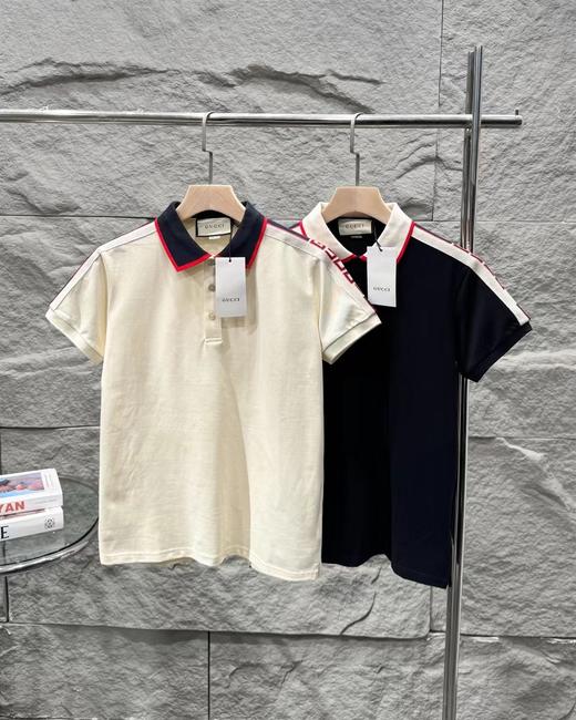 F0316105新款时尚休闲翻领宽松显瘦短袖Polo衫男女同款 商品图0