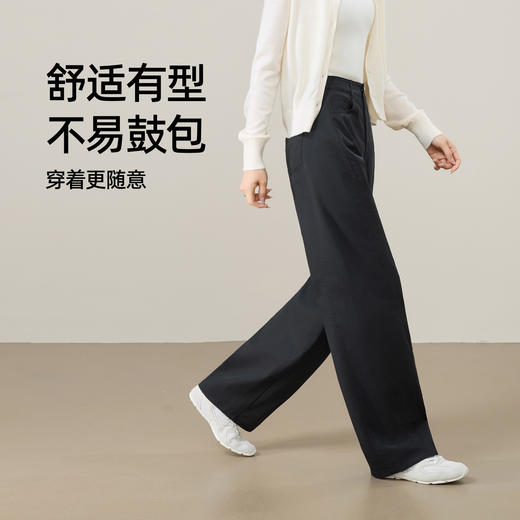 【莱赛尔棉-香蕉裤】逸阳春新品高腰显瘦索罗娜莱赛尔棉阔腿休闲百搭裤子8096 商品图3