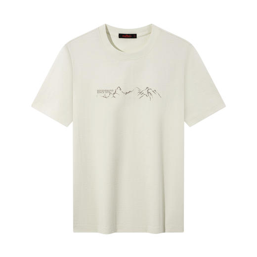 【国风格纹提花】柒牌男装短袖T恤2026春夏新款休闲百搭圆领上衣 130T72310 商品图4