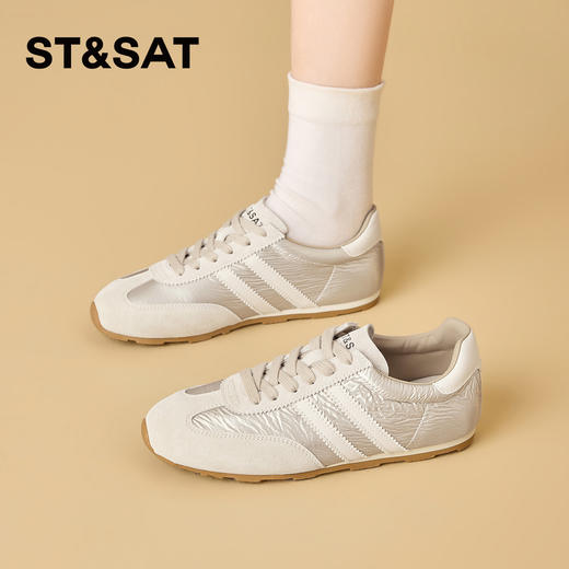 星期六26春新款时尚拼接舒适平底德训鞋SSE1112CML 商品图2