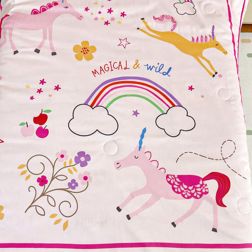 小象咘叮 A类蚕丝长绒棉全棉数码印花幼儿园夏被 6色可选 儿童夏凉被 空调被 婴童薄被 商品图1