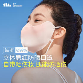 限量秒杀！【蕉下腮红防晒口罩】24SS-蕉下小颜腮红护眼角防晒口罩AL39024     0320