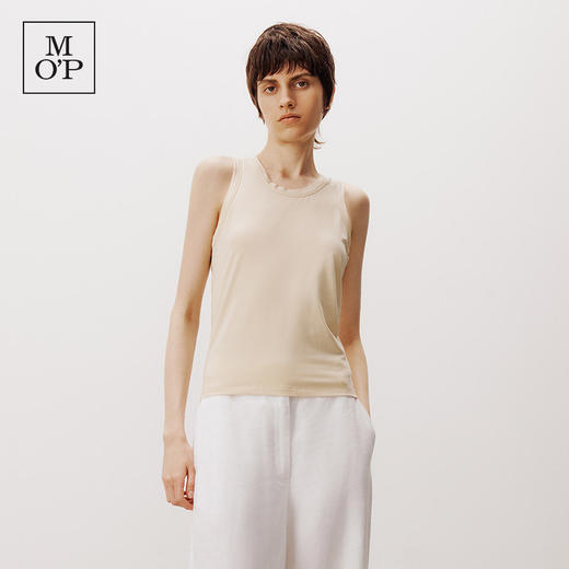 Marc O'Polo/MOP2025夏季新款时尚圆领无袖T恤宽松透气吸汗背心女 商品图0