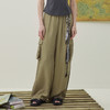 谜底工装阔腿裤长裤2026年夏季新品松紧腰裤脚可调节女262MK0623 商品缩略图0