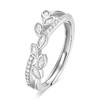 卡蒂罗KADER 流光叶子女戒  925银闪锆错落点缀璀璨闪耀吸睛简约百搭可调节戒 约会告白女友 商品缩略图0