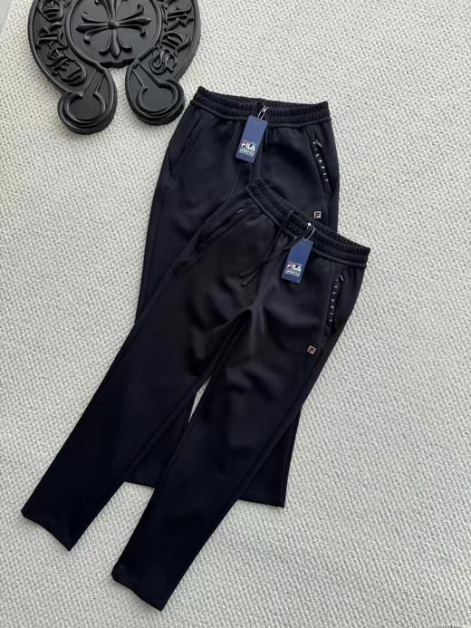 F0316117松紧抽绳小直筒休闲垂感修身印花卫裤长裤 商品图0