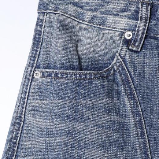 SDSA男装2026新款高贵轻奢时尚百搭磨白阔腿牛仔裤百搭时尚裤子 商品图2