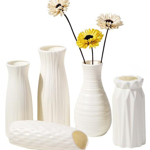 【加厚pp材质❗防滑耐用】北欧简约花瓶干花插花水培 塑料花瓶客厅创意小清新摆件 插花装饰。xa 商品图4