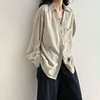 西遇法式v领薄款长袖衬衫女2026年春季新款慵懒感防晒通勤上衣SS060222 商品缩略图4