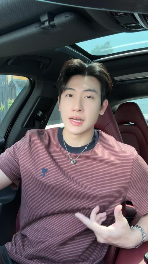 9213SDSA男装2026新款高贵轻奢百搭显瘦撞色条纹刺绣爱心圆领短袖T恤 商品图0
