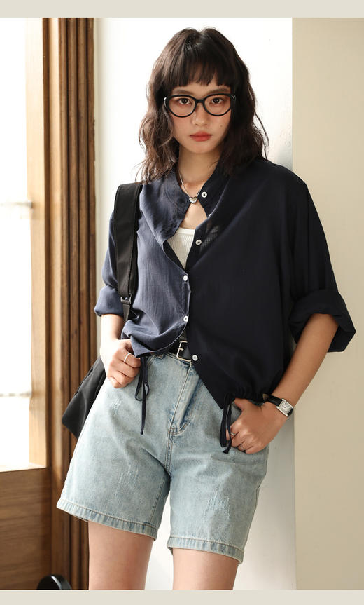 【多妈团购 天丝亚麻·老钱风衬衫】天然纤维亚麻，配合兰精天丝和棉，不闷不热，超透气~宽松微落肩 轻松拿捏松弛感--连横 商品图10