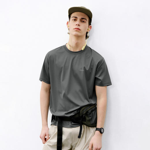 714street防晒冰感凉皮运动短袖2026夏季潮牌夜光印花弹力T恤男款 商品图3
