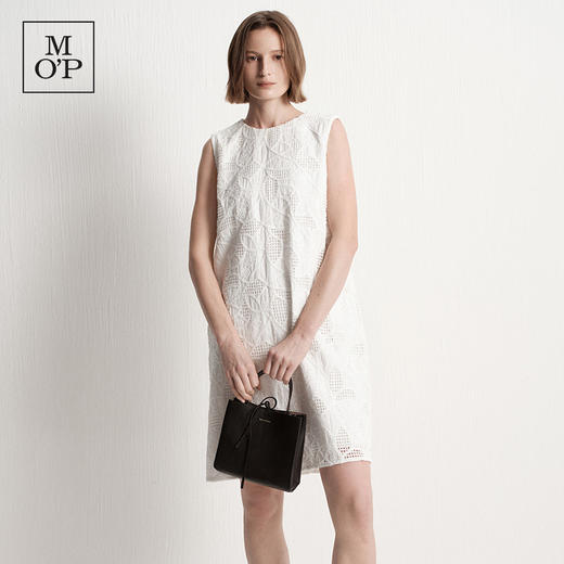 Marc O'Polo/MOP夏季新款好看时尚高级气质蕾丝无袖圆领连衣裙女 商品图1
