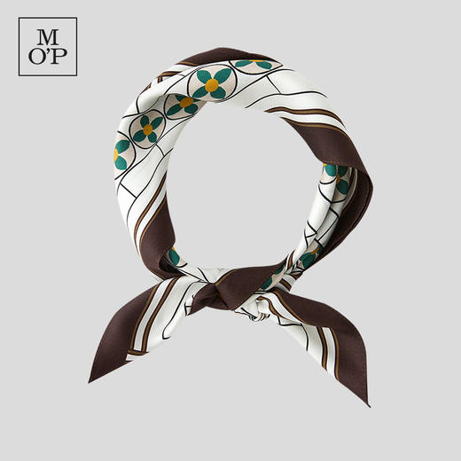 Marc O'Polo/MOP夏季新款流行高级桑蚕丝印花方形丝巾丝绸礼物 商品图4