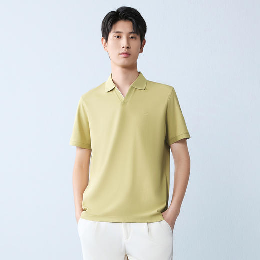 【海鸥领POLO衫】柒牌男装2026夏上新短袖POLO衫柔软商务休闲男装 130T70810 商品图1