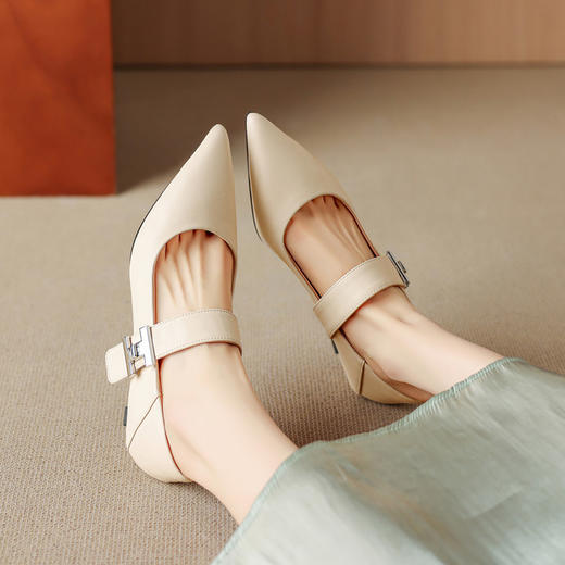 【预售5天】单鞋低帮春夏新款女鞋跨境外贸小众轻奢复古皮鞋通勤单鞋&M6706 商品图2