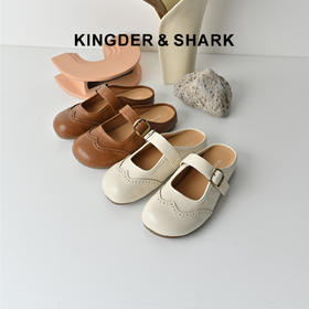 经典鲨2026夏专柜新品复古镂空一脚蹬通勤软底半托鞋单鞋女KW392-629051