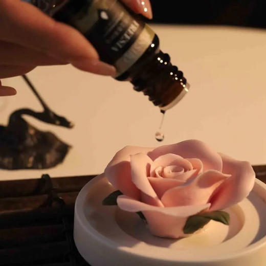 双非遗手捏玫瑰瓷花线香盘香礼盒，一套内含：非遗手捏瓷花+仙鹤莲花香炉+鹅梨帐中香+中国4大名香之一的龙涎香+礼盒、手提礼袋【G】 商品图2