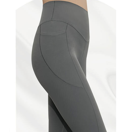 Mylyis 9分口袋高腰瑜伽裤 55501  L家同款口袋神酷 可以插兜的瑜伽裤/打底裤leggings 四面高弹+全身四针六线无缝缝纫 穿出2米大长腿 商品图13