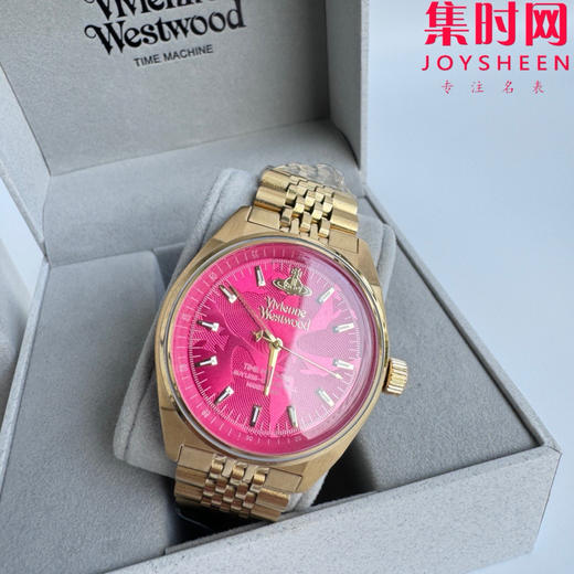 原单薇薇安西太后 女士石英腕表 表径39mm 火龙果色玫红表盘 商品图3