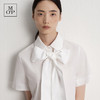 Marc O'Polo/MOP夏季新款好看白色时尚设计裁剪法式女士短袖衬衫 商品缩略图3