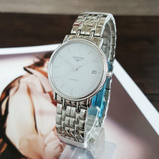 【98新（放置品）】LONGINES 浪琴L4.721.4.18.6自动机械机芯日期显示34MM（中性款）瑰丽系列精钢140326NJS05 商品图1