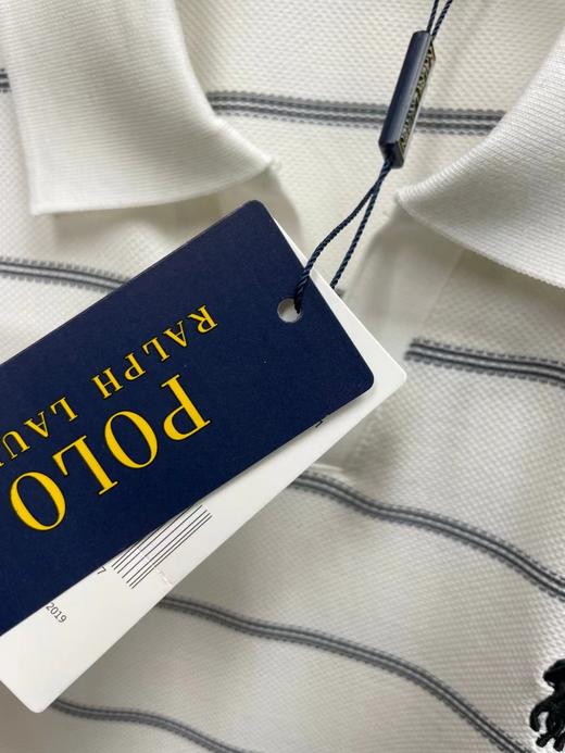 F031623春季新款水洗拉架珠地网眼棉条纹小马刺绣纯棉T恤POLO衫 商品图8